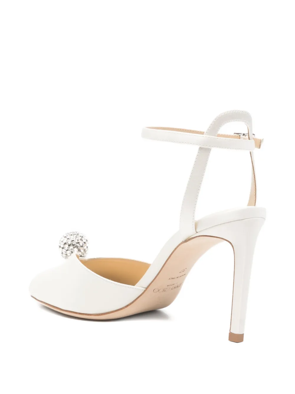 Jimmy Choo Sacora sandalen met verfraaid bandje Wit
