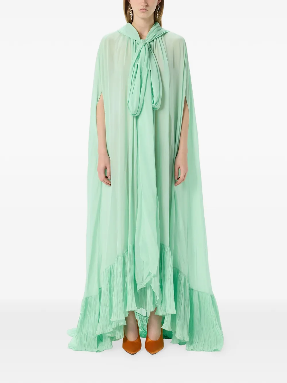 Hooded Cape Dress
