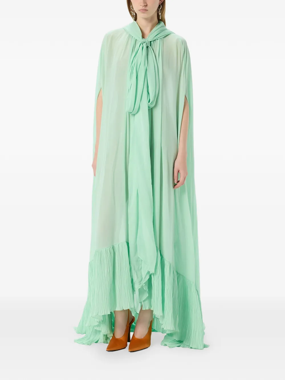 Hooded Cape Dress
