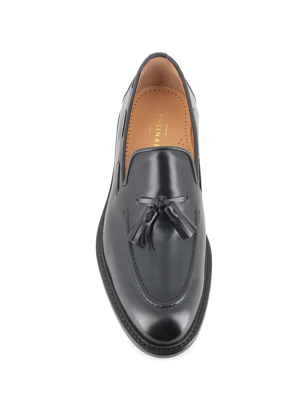 Tassinari Leren loafers met kwastje Zwart