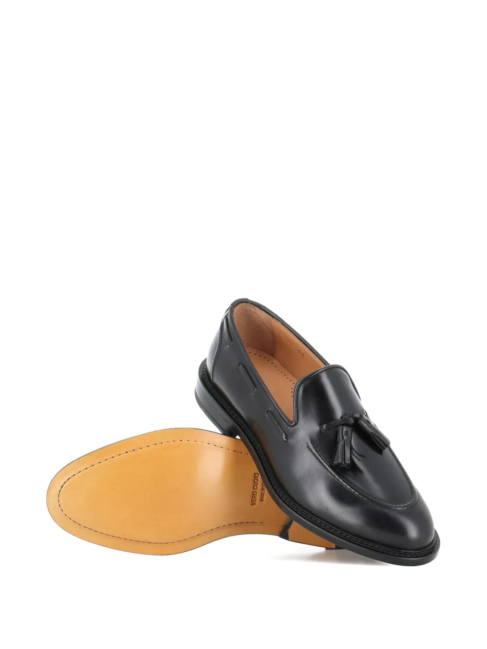 Tassinari Leren loafers met kwastje Zwart