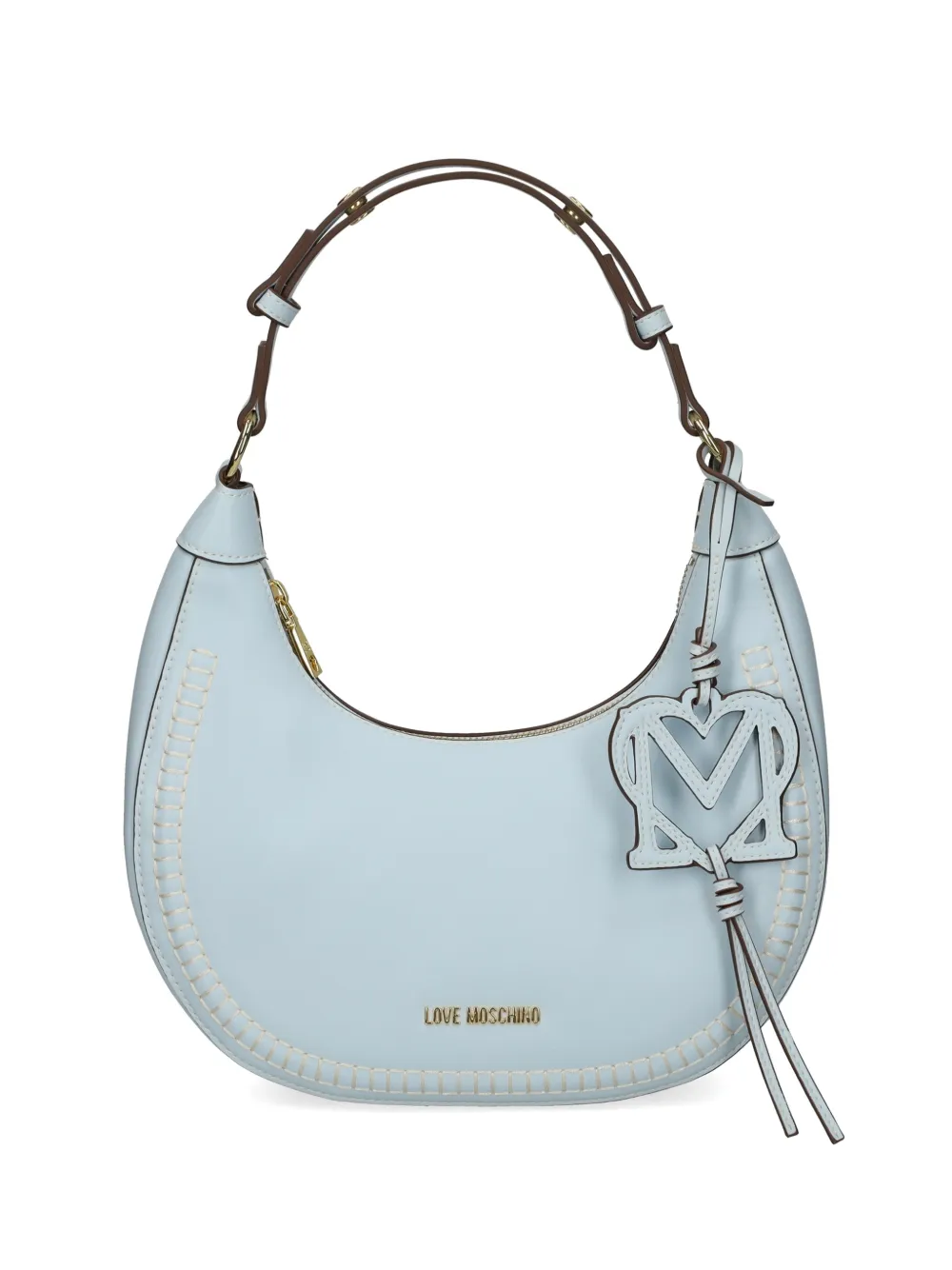 Love Moschino heart-charm shoulder bag - Blu