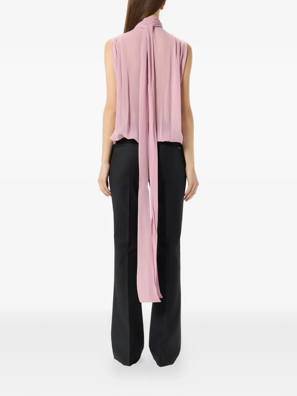 Blumarine Wikkel blouse met sjaaldetail Roze