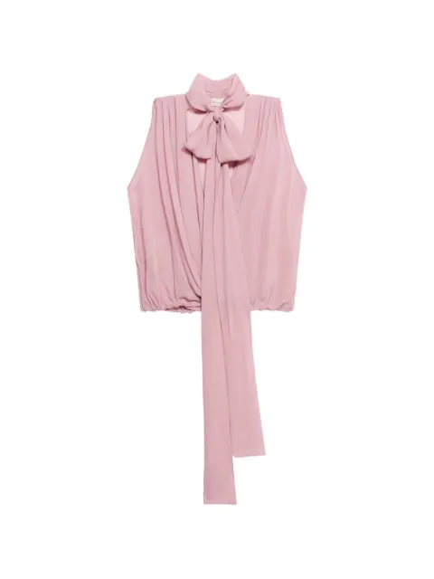 Blumarine scarf-detail wrap blouse