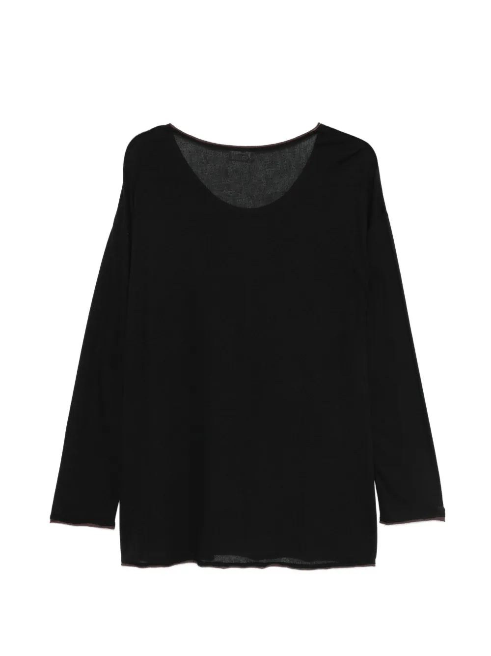  Ruohan Charcoal Toma Long-sleeved Top - Black 