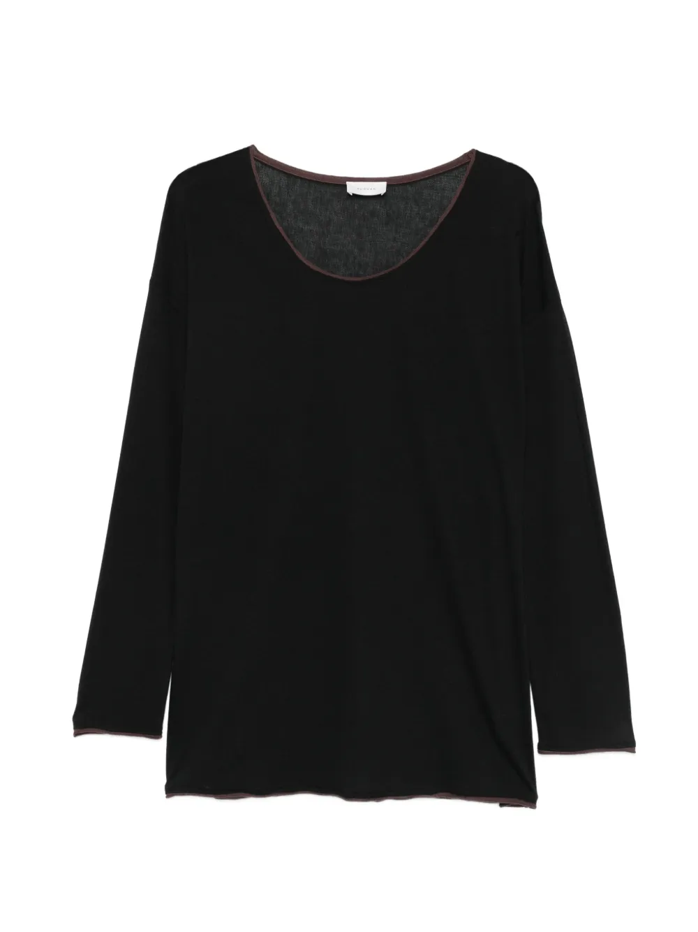Ruohan Charcoal Toma Long-sleeved Top In Black