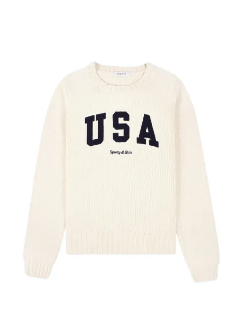 Sporty & Rich pull USA en maille