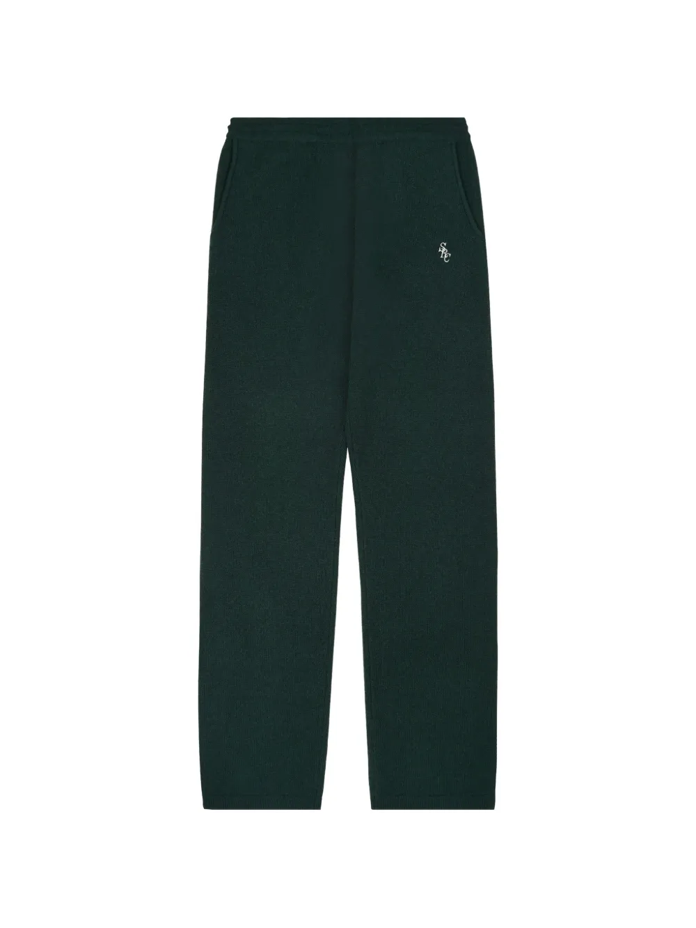 Sporty & Rich cashmere track pants - Verde