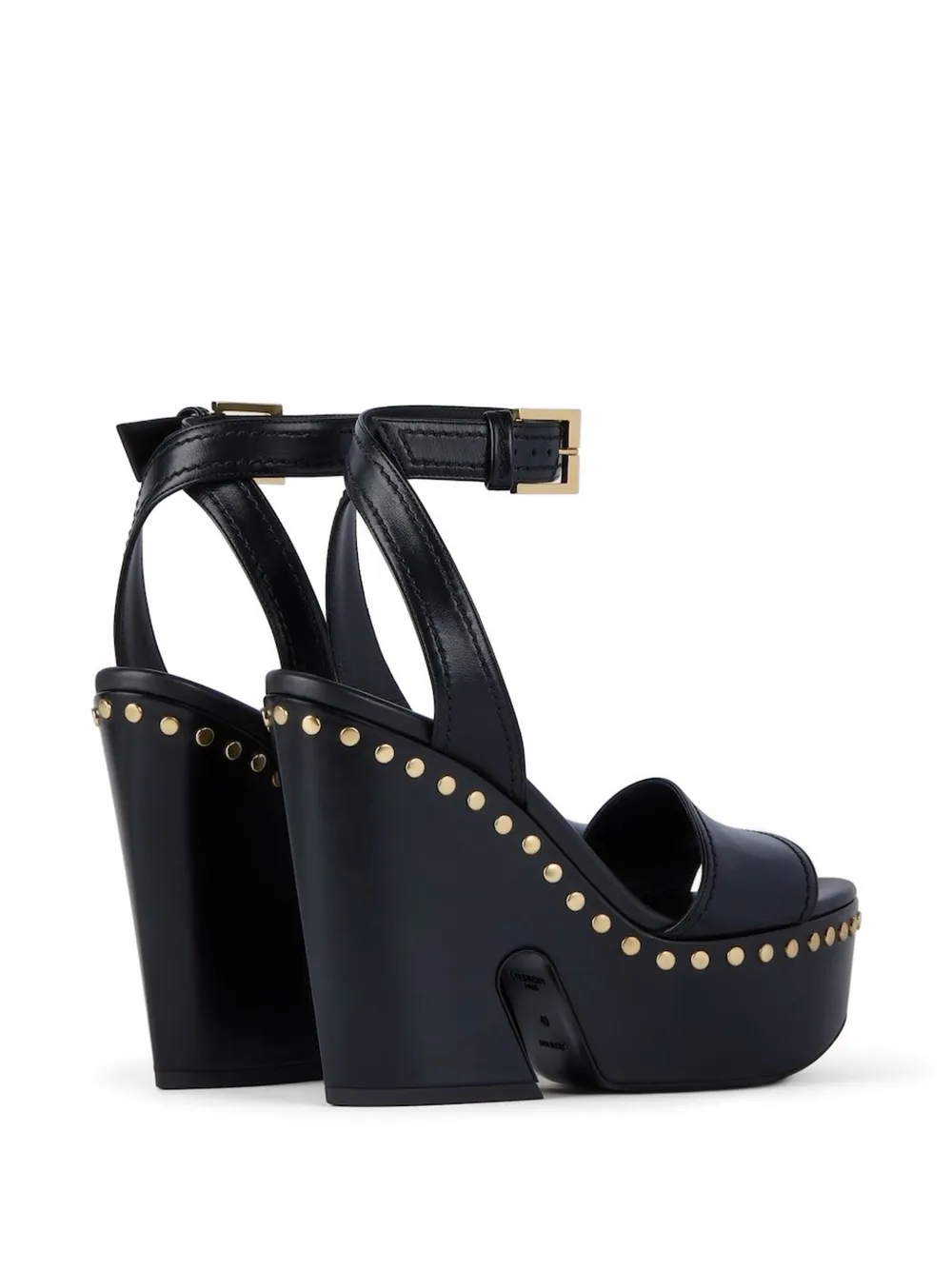 Givenchy Clog studded wedge sandals Zwart