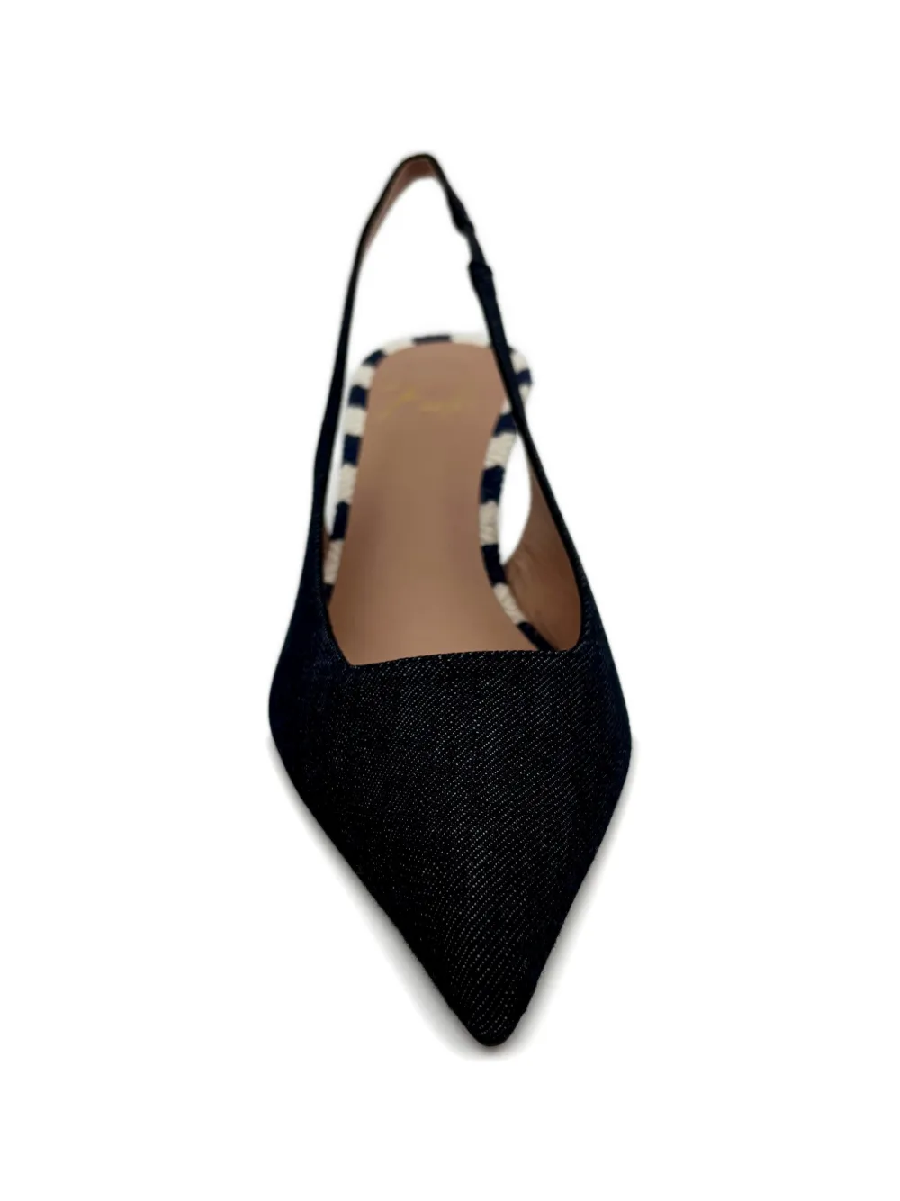 Roberto Festa Dalila gestreepte slingback pumps Blauw