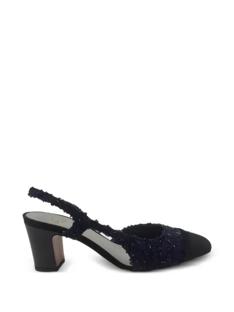 Roberto Festa Ficus frayed slingback pumps