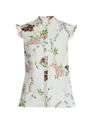 Erdem　アーデム　◆　フリル　プリントブラウス ERDEM(アーデム)公式通販｜STRASBURGO(ストラスブルゴ)