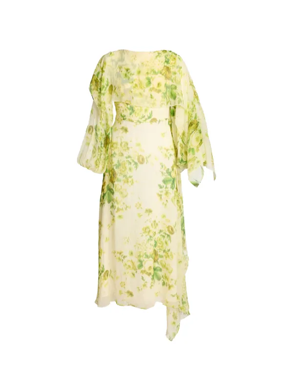erdem maxi dress Erdem Guipure Lace-trimmed Cotton-blend Maxi Dress - Women - Green Dresses