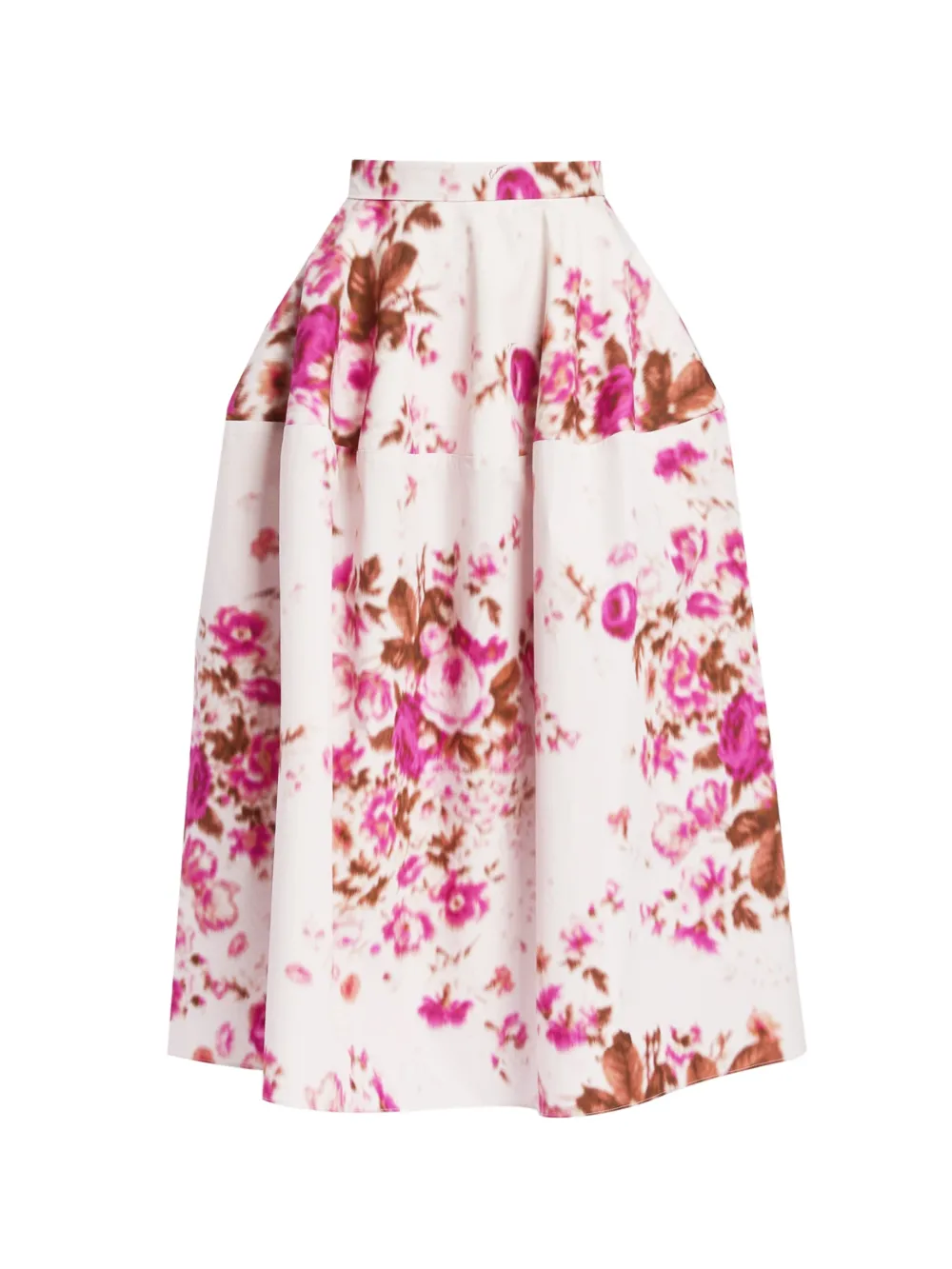ERDEM floral-pattern skirt - Toni neutri