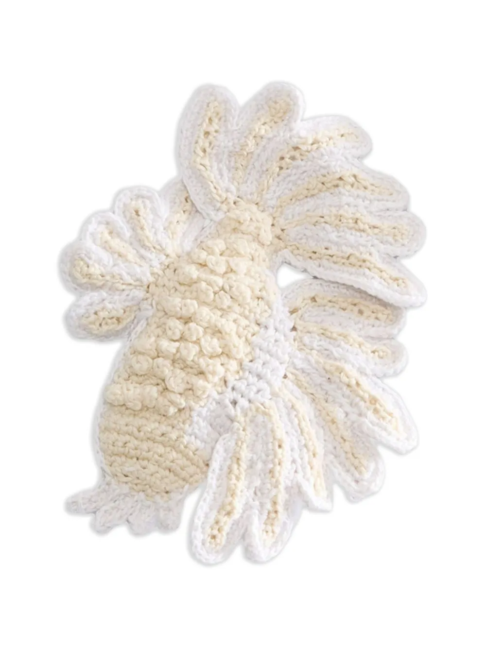 ERDEM crochet fish brooch - Nude