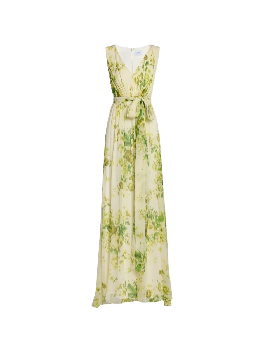 ERDEM floral print V-neck maxi dress - Giallo