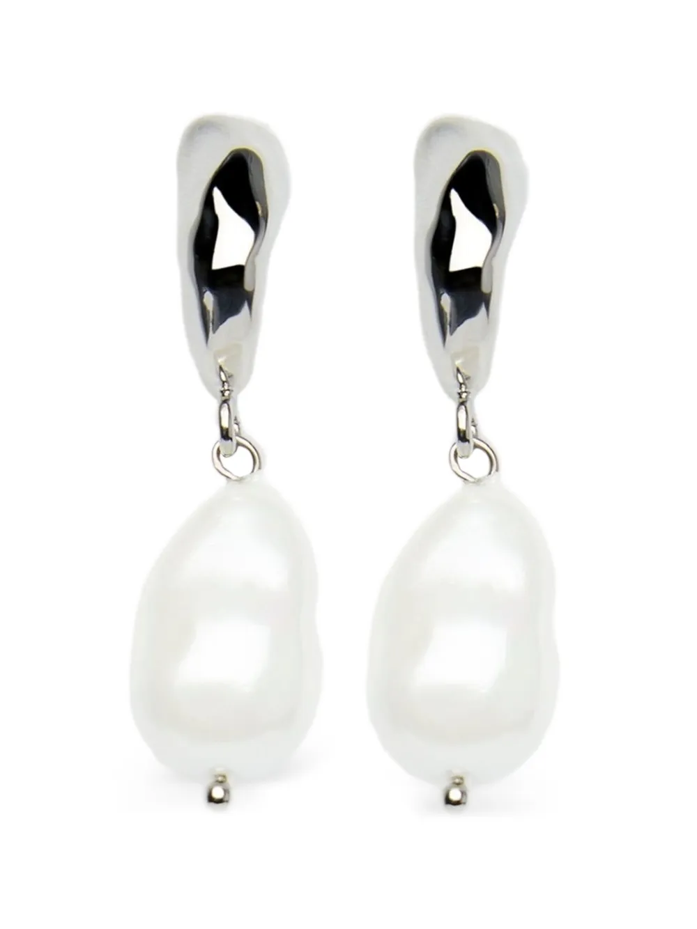  Erdem Pearl-embellishment Earrings - Silver 