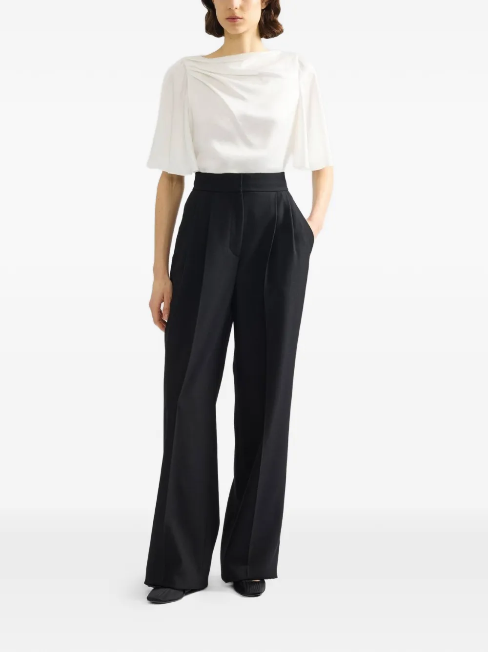  Erdem Straight Trousers - Black 