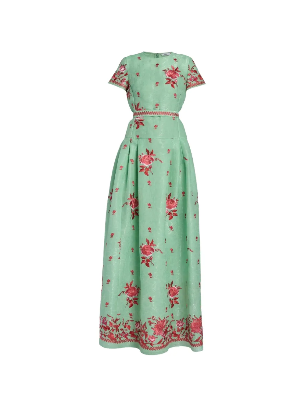 ERDEM Abito lungo a fiori - Verde