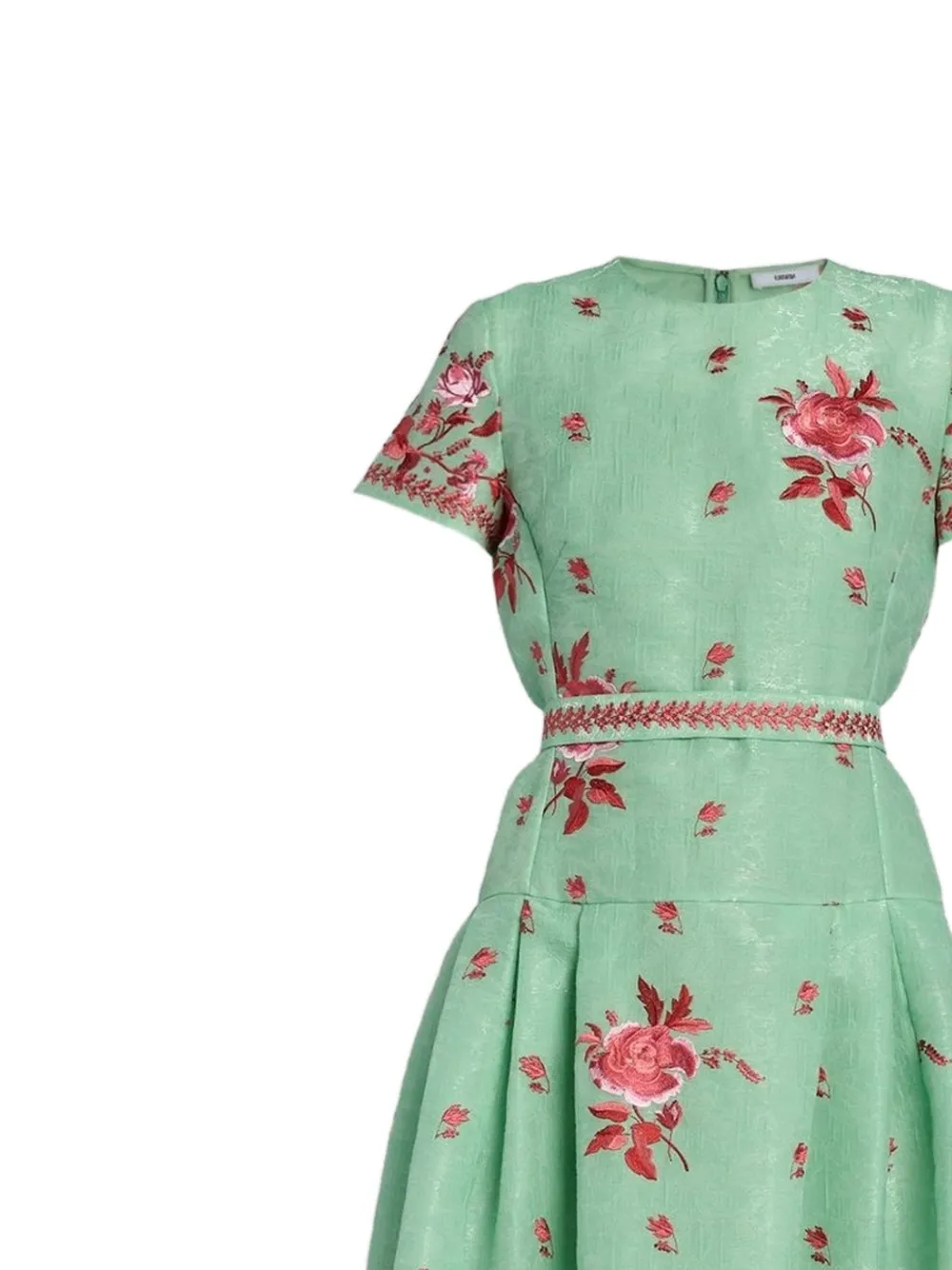 ERDEM Maxi-jurk met bloemenprint Groen