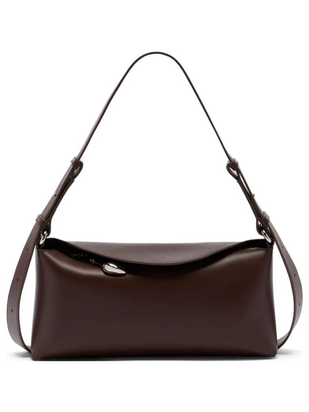Erdem Bloom Leather Shoulder Bag In Brown