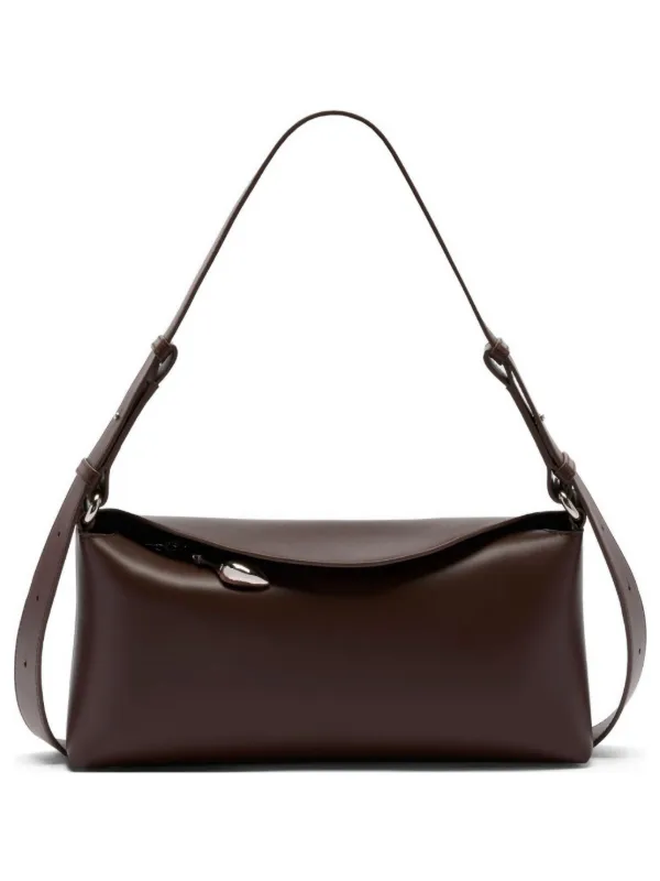 Erdem East West Bloom Shoulder Bag in Brown