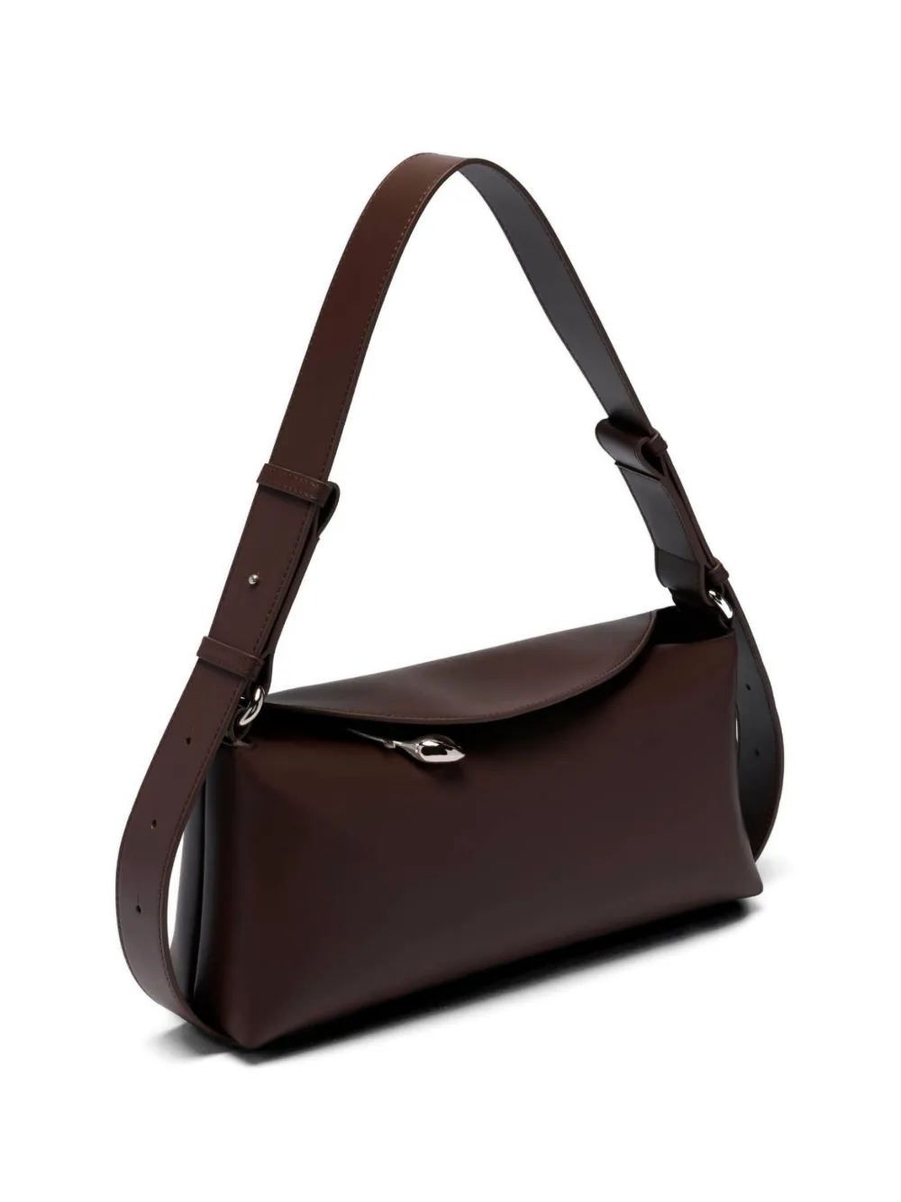  Erdem Bloom Leather Shoulder Bag - Brown 