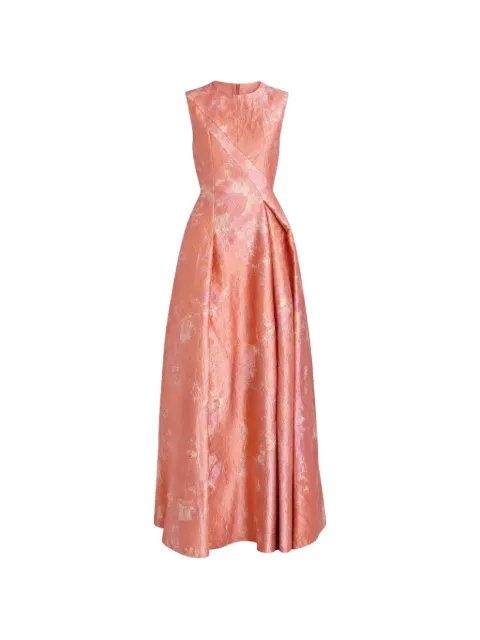 ERDEM vestido largo con cuello de tortuga