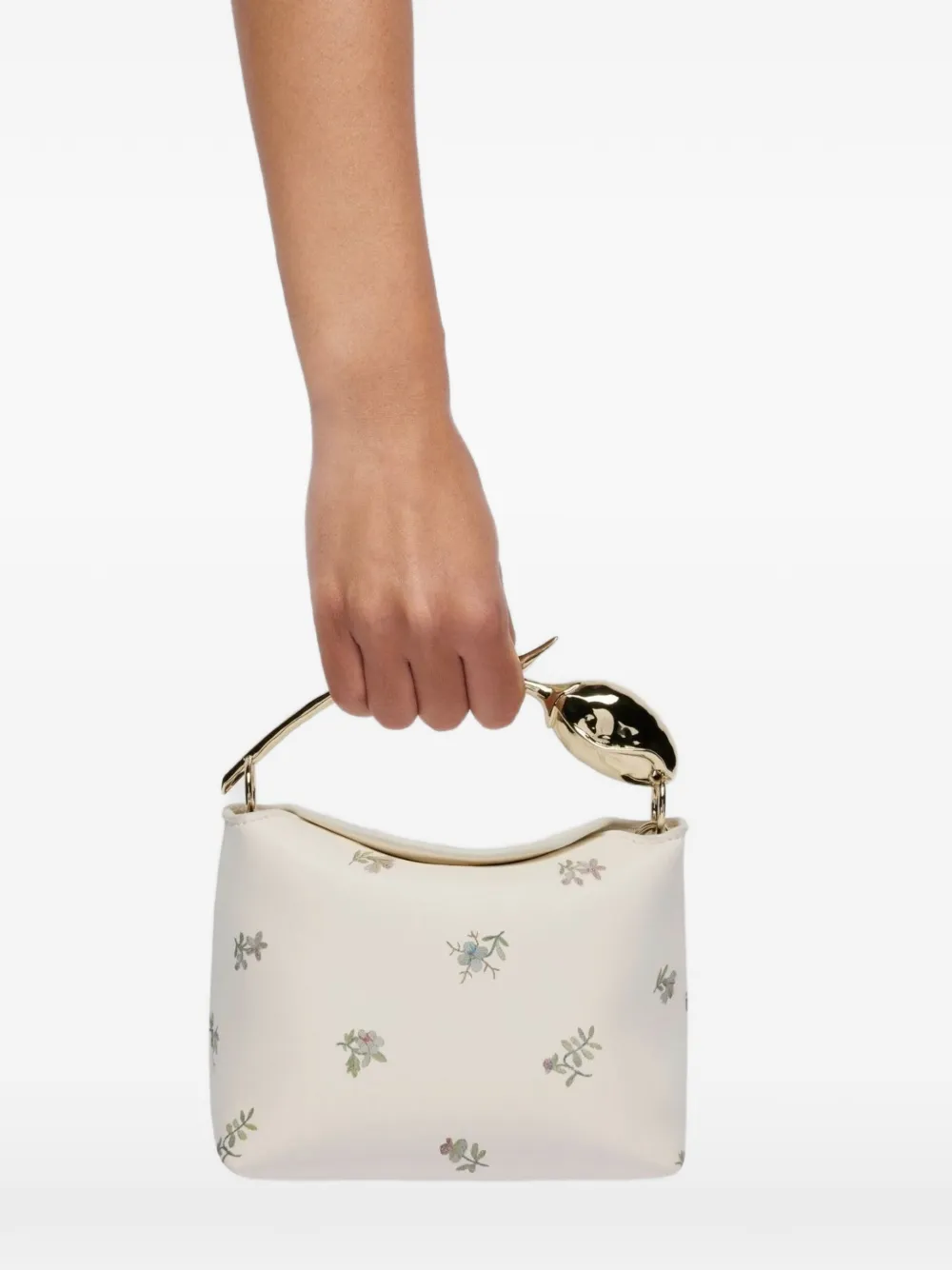 ERDEM Bloom mini-shopper Beige