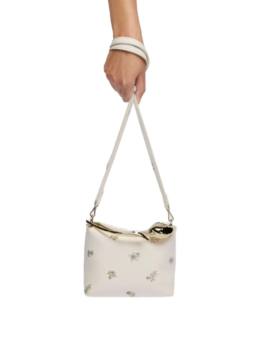 ERDEM Bloom mini-shopper Beige