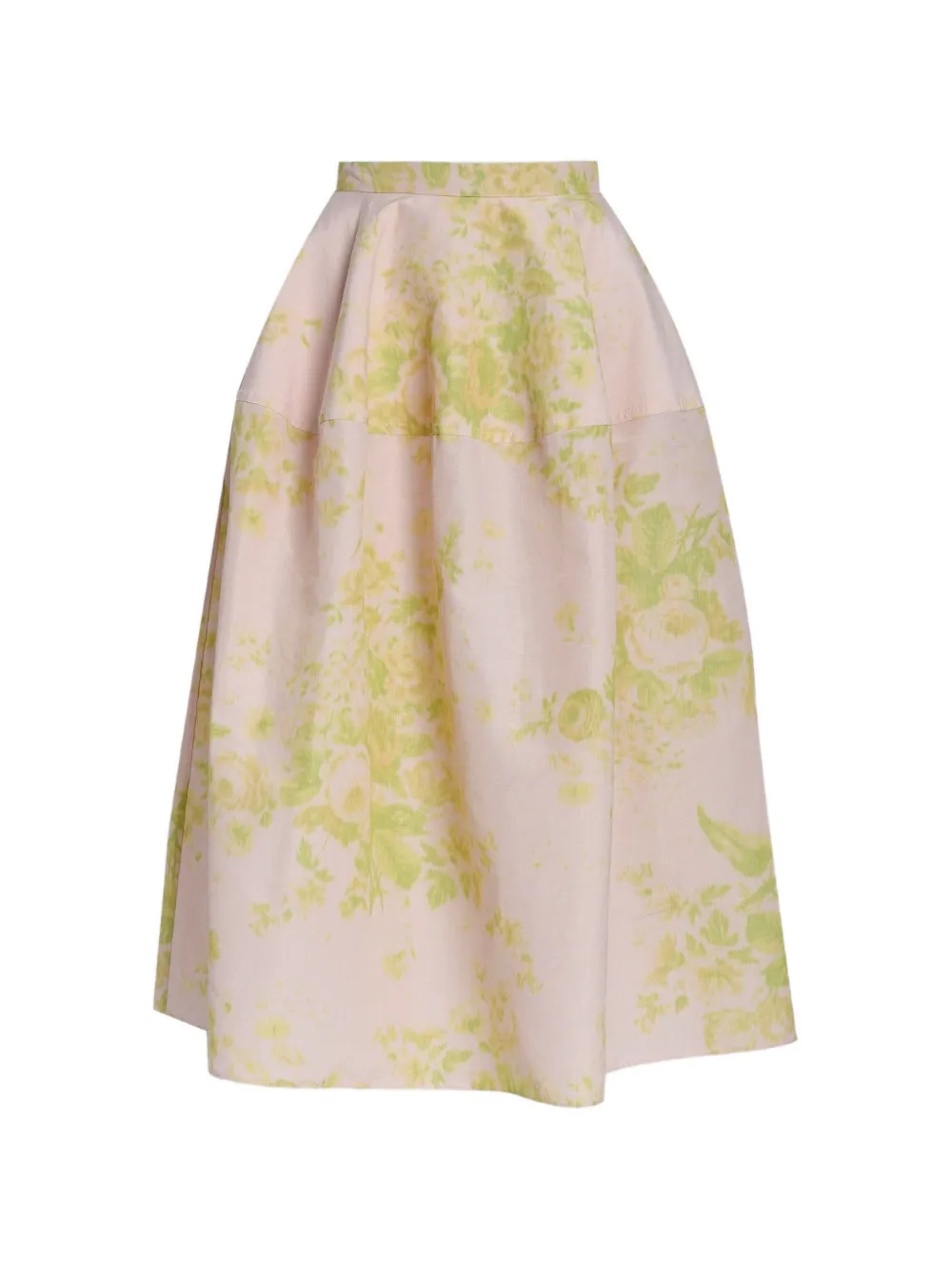 ERDEM Midi-rok met bloemenprint Roze