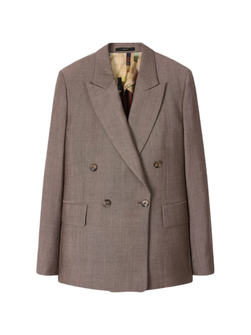 Paul Smith Wollen blazer met dubbele rij knopen Bruin