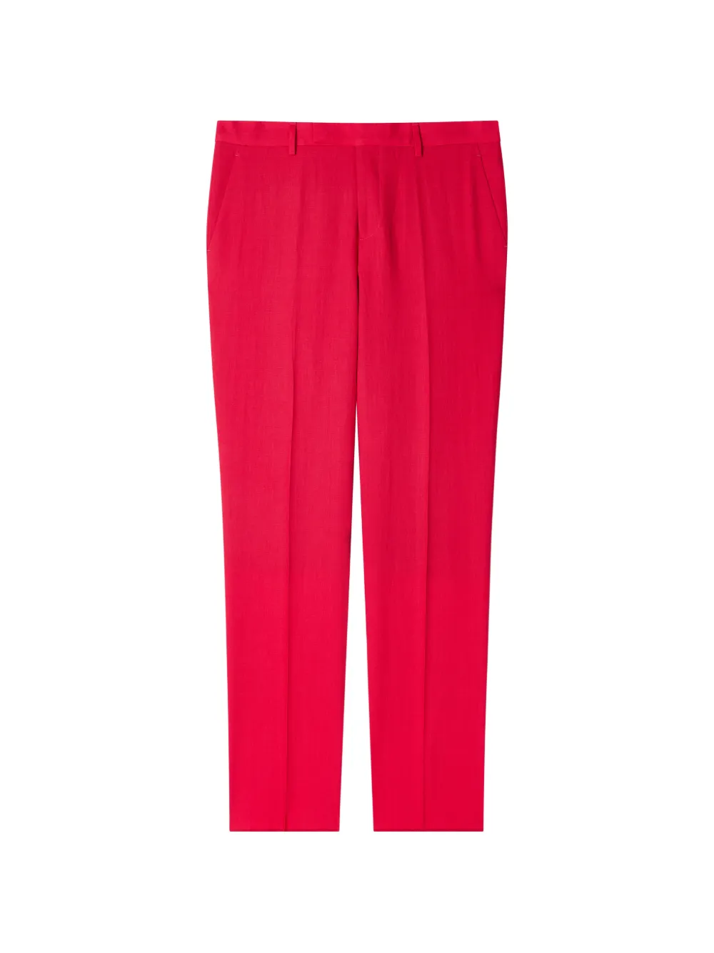 Paul Smith tapered-fit linen trousers - Rot