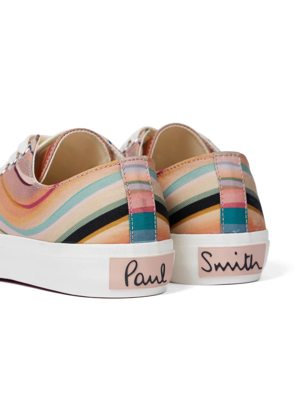 Paul Smith Marble Swirl lace-up sneakers Roze