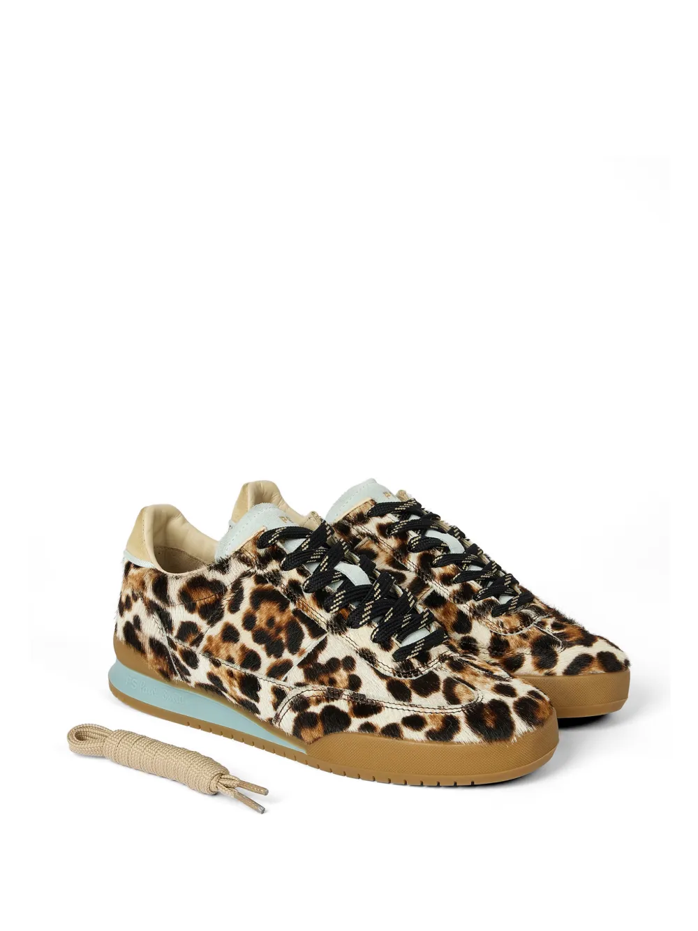 Paul Smith Dover leopard-print sneakers Beige