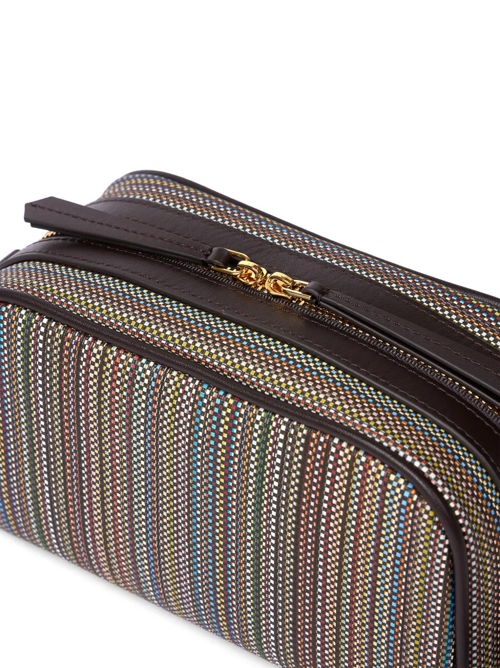 Paul Smith Signature Stripe Cross Body Bag in Brown, view 5