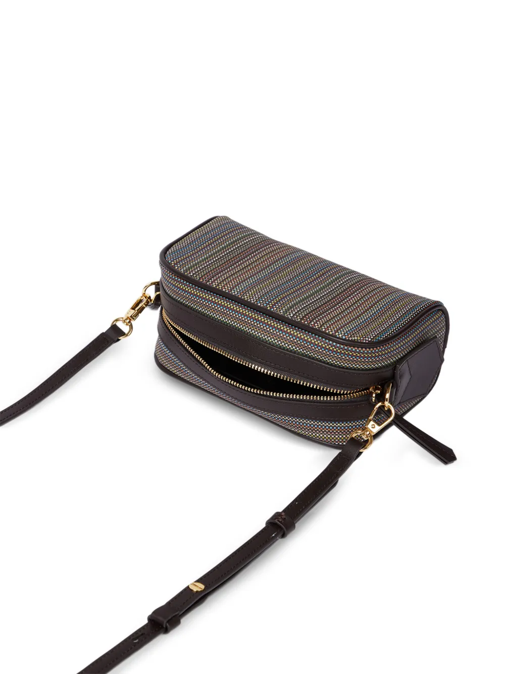 Paul Smith Signature Stripe Cross Body Bag in Brown, view 4