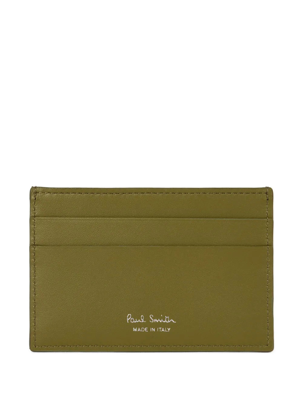 Paul Smith Portacarte con motivo chevron - Verde