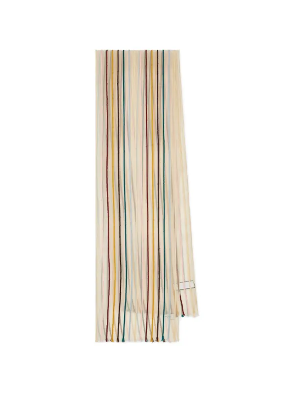Paul Smith Striped Scarf in Neutrals