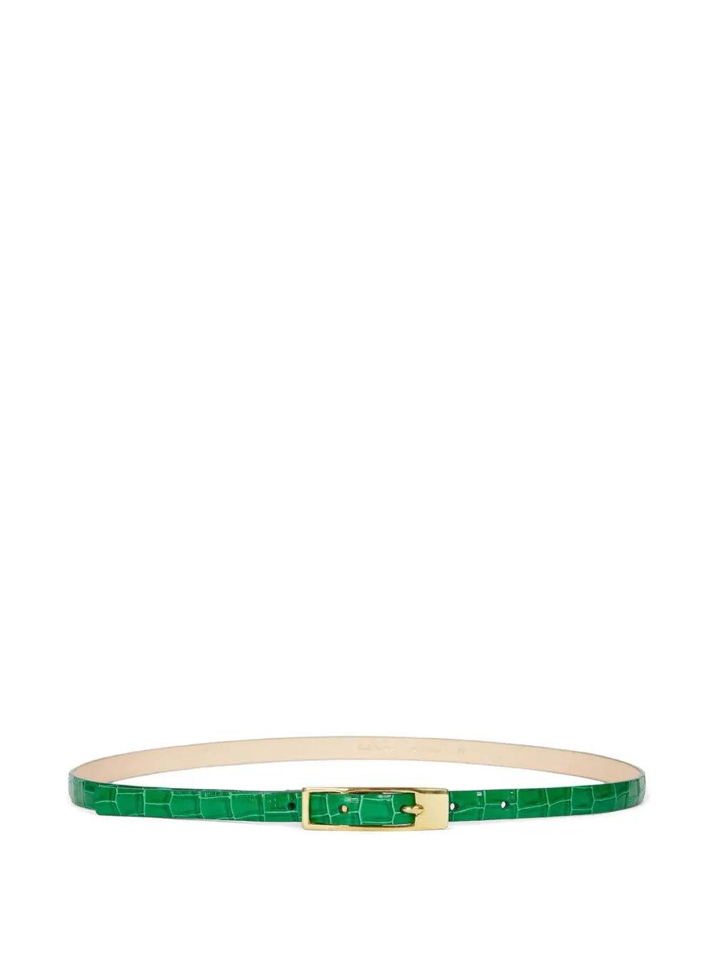 Paul Smith crocodile-effect buckle belt - Verde