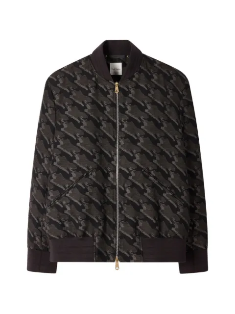 Paul Smith rabbit-patterned zip bomber jacket