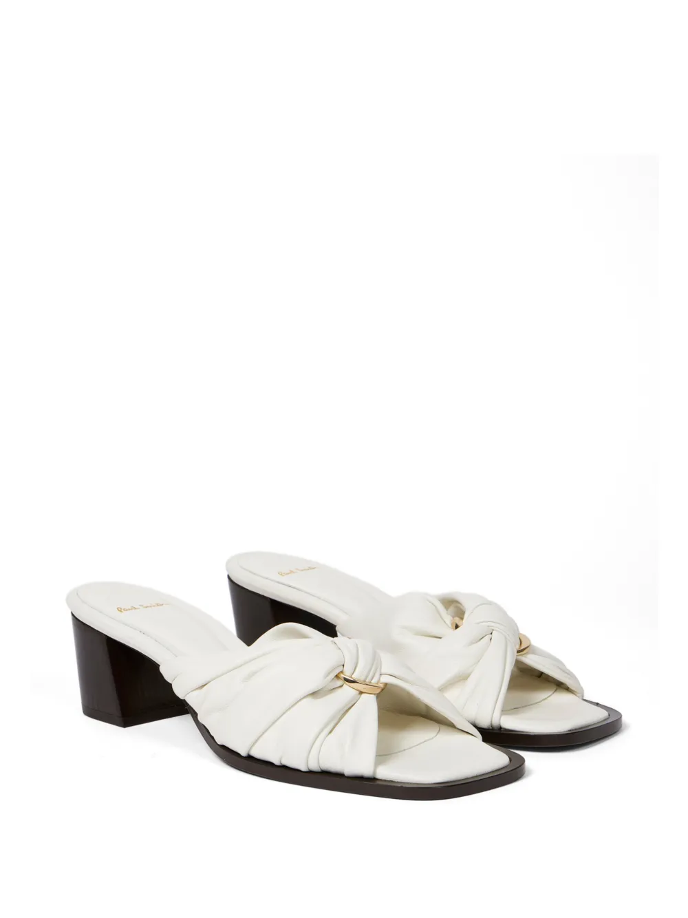 Paul Smith Sandalen met ruches en ringdetail Beige