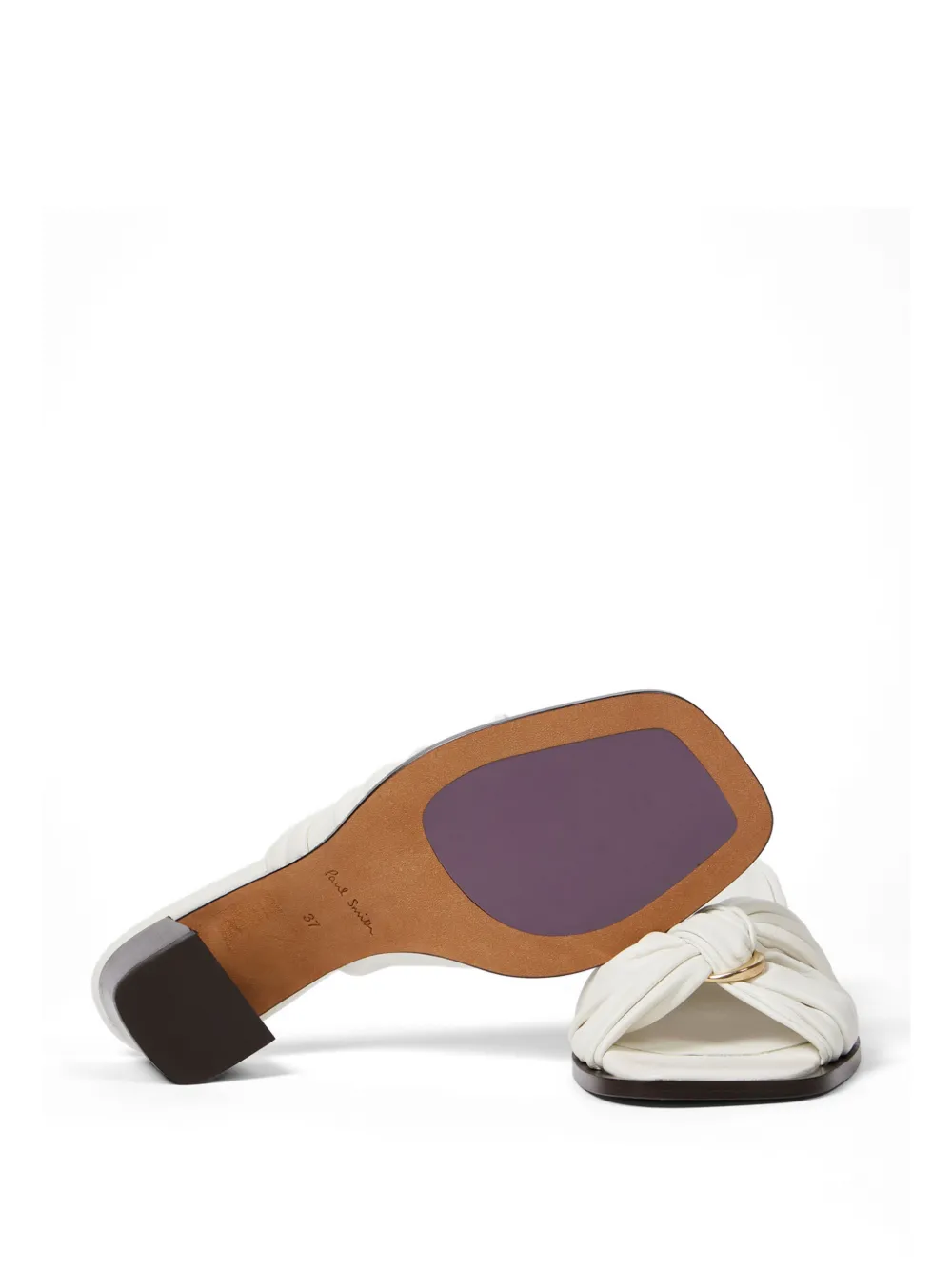 Paul Smith Sandalen met ruches en ringdetail Beige