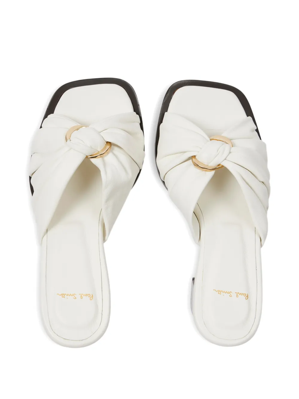 Paul Smith Sandalen met ruches en ringdetail Beige