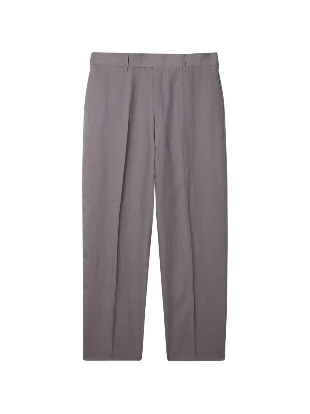 Paul Smith pressed-crease relaxed-fit linen trousers - Grau