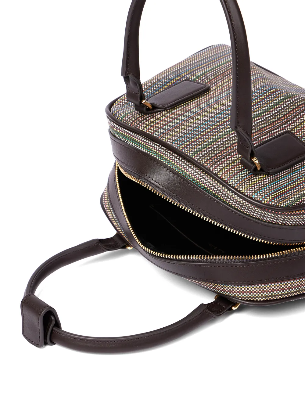 Paul Smith Boekentas met gestreepte handgreep Bruin