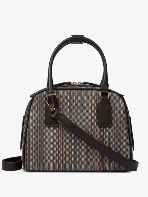 Paul Smith striped top handle satchel