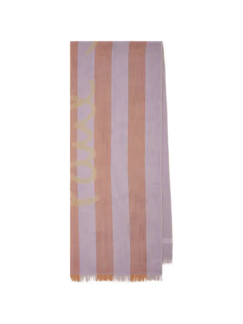 Paul Smith striped logo-print scarf