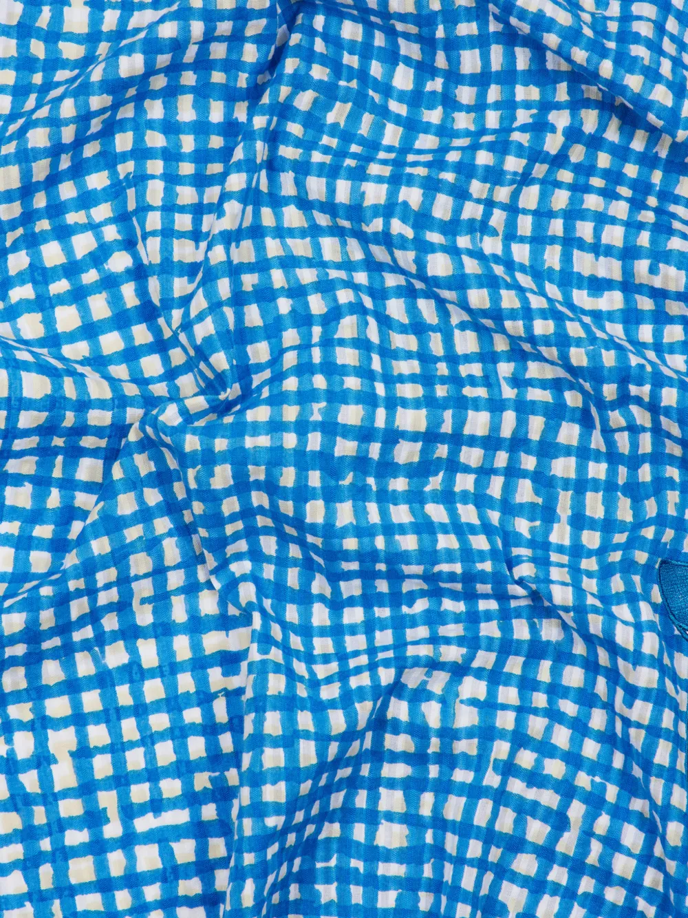 Paul Smith Fish katoenen sjaal met patroon Blauw