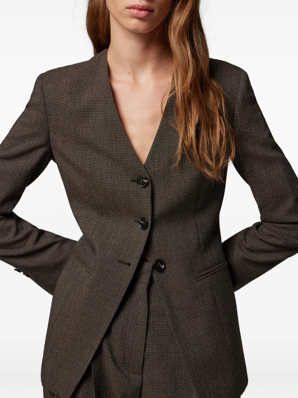 Paul Smith Blazer met knopen Bruin